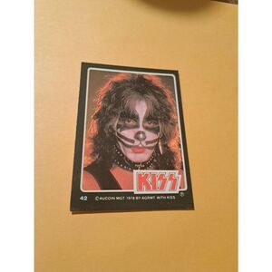 Vintage 1978 Aucoin Management AGRMT KISS Trading Card No 42 Collectible Rock